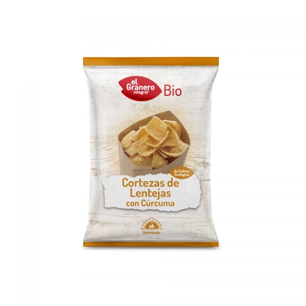 Cortezas de lentejas con cúrcuma